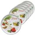 Produktbild: 6er Set Pizzateller Napoli Pizzafoods grün 31cm - 04019#ZP1
