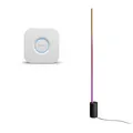 Produktbild: Philips Hue Gradient Signe Stehleuchte schwarz + Philips Hue Bridge V2