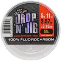 Produktbild: Fox Rage Vorfachschnur Fox Rage Fluocarbon Schnur Drop 'n' Jig 50m, 0.18 m Länge, 0.18 mm Fadendurchmesser, (50-St) 0.18 m