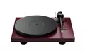 Produktbild: Pro-Ject Plattenspieler Debut EVO II seidenmatt Weinrot Pick it MM EVO + Haube