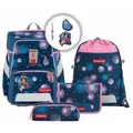 Produktbild: Step by Step Schulranzen Schulranzen-Set SPACE Mermaid Delia, 5-teilig (5-teilig), ab 1. Klasse, ergonomisch, Easy-Grow-System blau