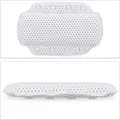 Produktbild: Relaxdays Badewannenkissen PVC Schaum Weiß mit Saugnäpfen Rutschfest 30,5 cm x 19,5 cm x 3,5 cm 130 g