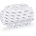 Produktbild: Relaxdays Badewannenkissen, Badekissen Mit Saugnäpfen, Spa, Wannenkissen Für Kopf & Nacken, 19,5 X 30,5 X 3,5 Cm, Weiß