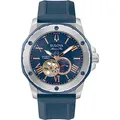 Produktbild: Bulova Herren Armbanduhr in der Farbe Blau mit Silikonarmband, Gehäusedurchmesser: 45 mm, 98A282