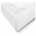 Produktbild: Spannbettlaken Wohnmobil Queensbett 130-160x200 Weiß Jersey MultiFit Wohnwagen