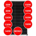 Produktbild: Solarmodul Solarpanel Solarzelle 50 80 100 130 140 150 160 165 180 Watt Mono