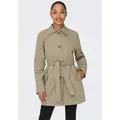 Produktbild: JDY Trenchcoat JDYISADORA TRENCHCOAT OTW HAB NOOS mit Bindegürtel in der Taille braun S (36)