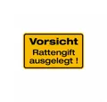 Produktbild: König Werbeanlagen Hinweisschild Schild Vorsicht Rattengift ausgelegt!, Alu 120 x 200 mm