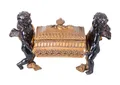 Produktbild: Deckeldose Rokoko Schmuckkasten gold Barock Engelfigur Box antik Schmuckdose neu