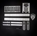 Produktbild: Non-Branded Fahrradrahmen Fahrrad Rahmen Aufkleber Schriftzug Set Decal Bike silber Design