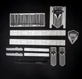 Produktbild: Fahrrad Rahmen Aufkleber Schriftzug Frame Sticker Set Decal Bike silber Design