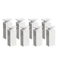 Produktbild: Sossai Weiße Möbelfüße MFV1, 8er Set, 120 mm Höhe, höhenverstellbar, Vierkantprofil 40 x 40 mm, perfekt für Regale und Aufbewahrungsmöbel