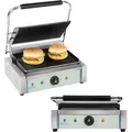 Produktbild: Royal Catering - Kontaktgrill Tischgrill Elektrogrill Panini Grill Sandwich Maker Geriffelt 2200W