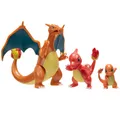 Produktbild: Pokémon PKW2777 - Select Entwicklungs Multipacks - Glumanda, Glutexo, Glurak, offizielles Spielset mit Figuren