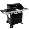 Produktbild: Char Broil Gasgrill mit Seitenbrenner 3 Brenner Seitenkocher BBQ Grillwagen
