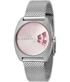 Produktbild: Esprit ES1L036M0055 Disc Pink Silver Mesh Damenuhr Edelstahl Silber