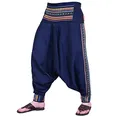Produktbild: Simandra Unisex Haremshose Rishikesh Bequeme Baggy Aladdin Hose, Mehrfarbig, Einheitsgröße
