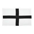 Produktbild: Isideco Flagge Deutscher Ritterorden schwarzes Kreuz auf Weiß 90x150cm