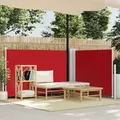 Produktbild: Ausziehbare Seitenmarkise Rot 100 X 600 Cm - Vidaxl