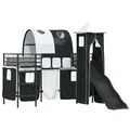 Produktbild: vidaXL Kinderloftbett Schwarz 75 x 190 cm Metall