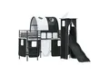 Produktbild: vidaXL Kinderloftbett Schwarz 75 x 190 cm Metall (1-tlg)