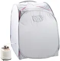 Produktbild: newgen medicals Dampfsauna: 2in1-Heim-Dampfbad und Sauna, portabel, 1.000-Watt-Generator & Timer (Aufblasbare Sauna, Mobiles Dampfbad, Mobile Zuhause)
