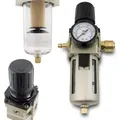 Produktbild: Druckluft Wartungseinheit 1/2 Druckminderer Wasserabscheider Öler Filter 1/2 Zoll 10 Bar Für Kompressoren & Druckluftleitungen Inklusive Steckkupplung 1/2' - Bituxx