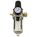 Produktbild: BITUXX® Druckluft Wartungseinheit 1/2 Druckminderer Wasserabscheider Öler Filter 1/2 Zoll 10 Bar für Kompressoren & Druckluftleitungen inklusive Steckkupplung 1/2 Zoll