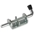 Produktbild: Safetytex Federriegel verzinkt - Torriegel - Bolzenriegel ür Anhänger, Gartentore & mehr - Schlossriegel Edelstahl - Türriegel Länge 153 mm - Bodenschieber, Federbolzen, Schieber (1 Stück)