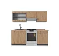 Produktbild: Vicco Küchenzeile R-Line, Artisan Eiche/Anthrazit, 200 cm, AP Eiche