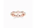 Produktbild: THOMAS SABO Silberring TR2256-416-14 Ring Damen Kreise Weiße Steine Rosévergoldet Gr. 54