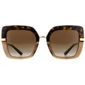 Produktbild: Dolce & Gabbana Sonnenbrille DG4373 325613 Top Havanna auf Transparent Braun Braun Gradient
