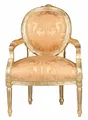 Produktbild: Barocksessel Chateau Sessel Armlehnstuhl Sessel Barock Polstersessel Medaillon