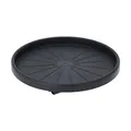 Produktbild: Spetebo Kunststoff Pflanzentrolley anthrazit für runde Töpfe - 35 cm - Blumentopf Unterteller rollbar mit 4 Rollen - Pflanzenroller Pflanzenwagen Rolluntersetzer Rollbrett