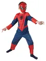 Produktbild: Rubie's Offizielles Kostümzubehör Spiderman-Maske, Halbmaske, geformt, für Kinder, Einheitsgröße, rot Karneval