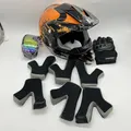 Produktbild: UIGJIOG MTB Helm Fullface Kinder,Motorradhelm Grün und Orange Erwachsener Motorr
