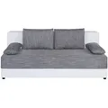 Produktbild: P & B Schlafsofa, Grau, Weiß, Textil, 2-Sitzer, Füllung: Schaumstoffflocken,Schaumstoffflocken, 200x90x103 cm, Schlafen auf Sitzhöhe, Wohnzimmer, Sofas & Couches, Schlafsofas, Schlafsofas mit Bettkasten