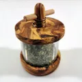 Produktbild: Olivenholz Kräutermühle 10 cm Höhe 6 cm Durchmesser