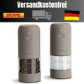 Produktbild: USB-Ladefähige Salz-Pfeffermühle | 6-Gang-Feinheit | LED-Beleuchtung