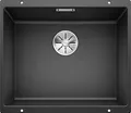 Produktbild: BLANCO SUBLINE 500-U | Granitspüle aus SILGRANIT anthrazit | Einbauart: Unterbau | für 60 cm breite Unterschränke | Ein Ausschnitt und nur einmal montiert | [53x46x20,2 cm]