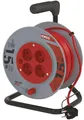 Produktbild: EMOS P19515 Kabeltrommel, SCHUKO, 4 Steckdosen, Länge 15m, 1,0mm², PVC, rot