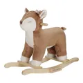 Produktbild: Little Dutch Schaukeltier Schaukelpferd REH Plüsch mit Griffen und Kufen aus Holz - Fairy Garden