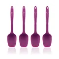 Produktbild: Kochblume Flexlöffel S 4er Set | Premium-Silikon & BPA frei| Hitzebeständig | Spülmaschinenfest | Farbe: lila