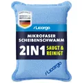 Produktbild: Mikrofaser Scheibenschwamm Auto 2in1 – Beschlagene Autoscheiben innen in Seku...