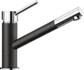 Produktbild: Blanco KANO  Küchenarmatur Hochdruck  silgranitschwarz/chrom  526175