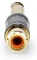 Produktbild: Nedis Mono-Audio-Adapter - 6.35 mm Stecker - Cinch Buchse - Vergoldet - Gerade - Metall - Metall - 1 Stück - Box