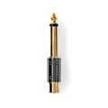 Produktbild: Mono Audio Adapter | 6.35 mm Male | RCA Female | Gold Plated | Straight | Metal | Metal | 1 pcs | Box