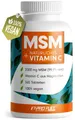 Produktbild: MSM 2000mg pro Tag + natürliches Vitamin C - 365 MSM Tabletten mit Methylsulfonylmethan - kompakteres MSM Pulver als bei MSM Kapseln - hochdosiert mit 1000 mg pro MSM Tab - laborgeprüft mit Zertifikat