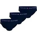 Produktbild: Tommy Hilfiger Underwear Slip TH-3P BRIEF (Packung, 3er) mit Tommy Hilfiger Logoschriftzug blau L (52)