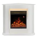 Produktbild: Juskys Elektrokamin, Weiß, Holz, 96x93x57 cm, Freizeit, Heizen & Kühlen, Elektrokamine